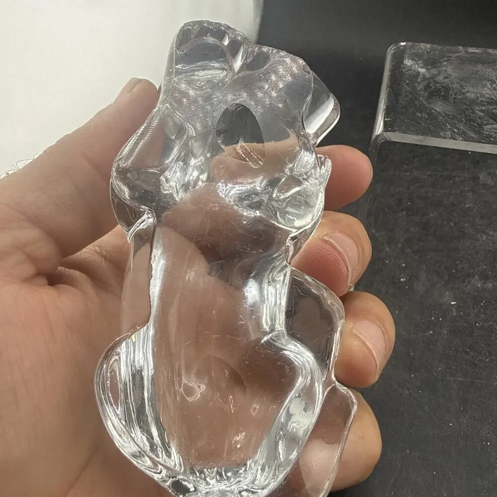 Vintage Princess House 24% Lead Crystal Sleeping Puppy Paperweight